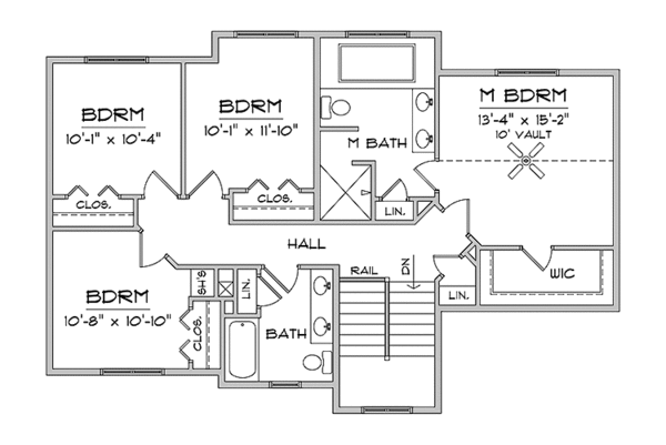 House Plan Design - Prairie Floor Plan - Upper Floor Plan #981-5