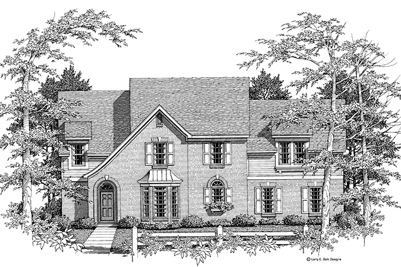 Architectural House Design - European Exterior - Front Elevation Plan #952-242