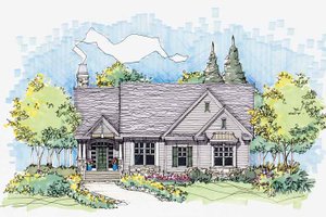 Craftsman Exterior - Front Elevation Plan #929-565