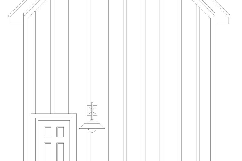 Architectural House Design - Exterior - Rear Elevation for Country House Plan #932-1210, 1 bath
