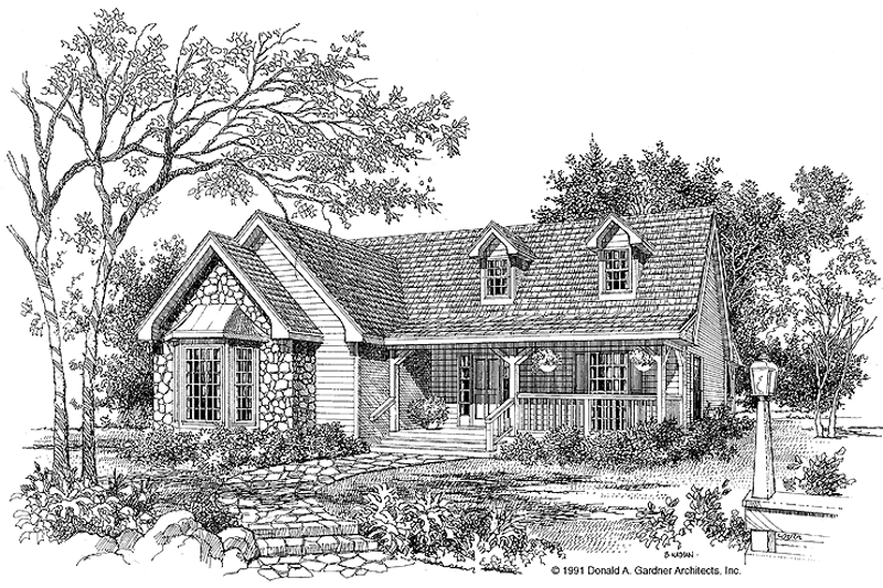 House Design - Country Exterior - Front Elevation Plan #929-129