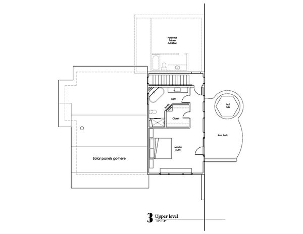 Craftsman Floor Plan - Upper Floor Plan #902-1