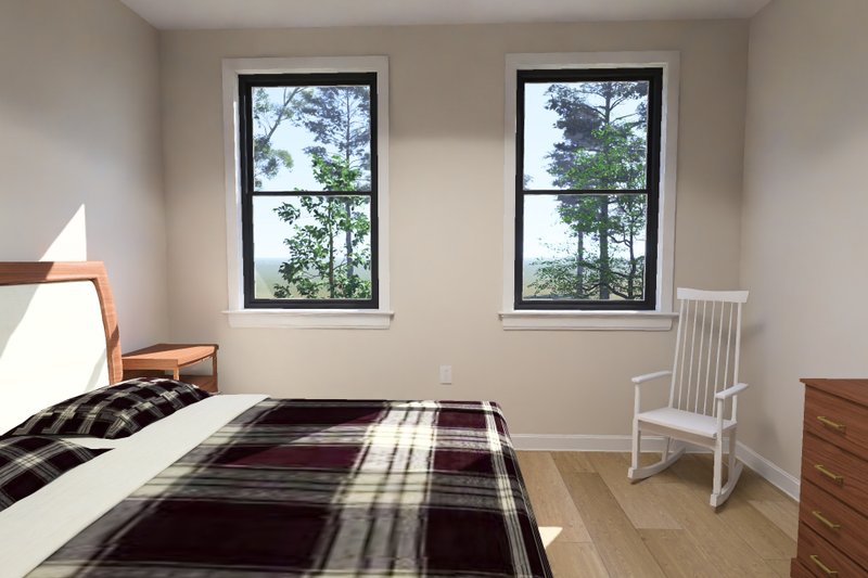 Architectural House Design - Interior - Bedroom for Traditional House Plan #513-2458 - 3 bed, 2 bath