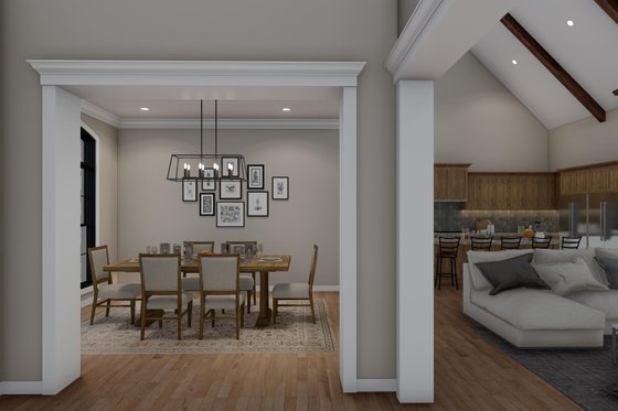 Interior - Dining Room 1 for European House Plan #923-7 - 3 bed, 2.5 bath