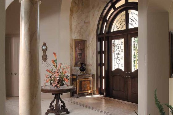 Interior - Entry for Mediterranean House Plan #930-317 - 4 bed, 5 bath