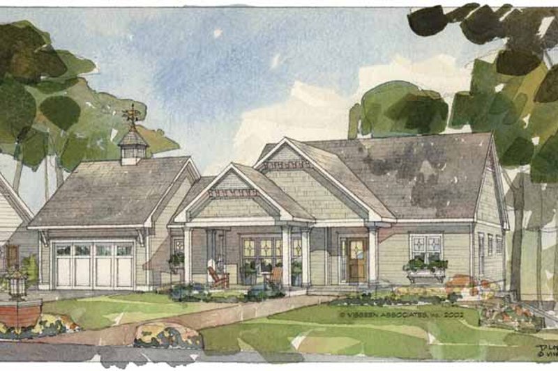 Architectural House Design - Craftsman Exterior - Front Elevation Plan #928-79