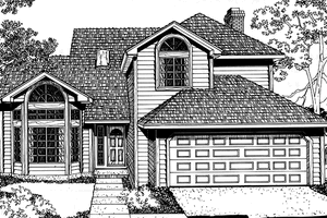 Dream House Plan - Traditional Exterior - Front Elevation Plan #303-468