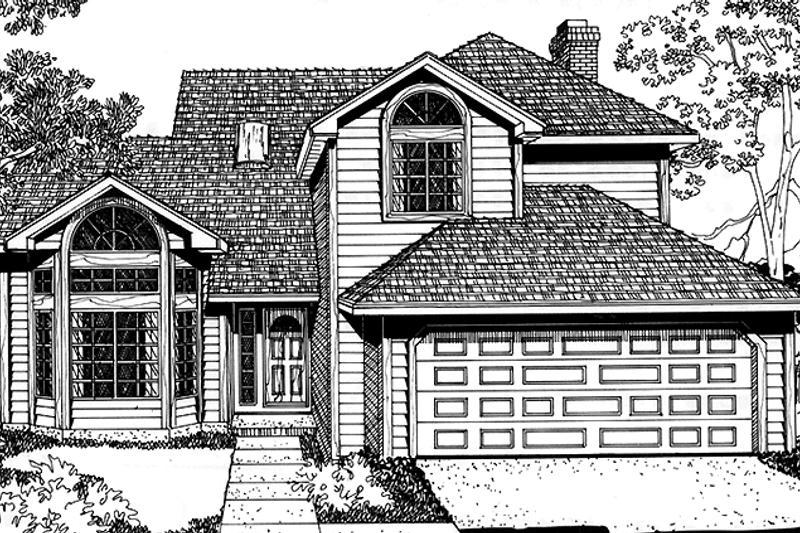 Home Plan - Traditional Exterior - Front Elevation Plan #303-468