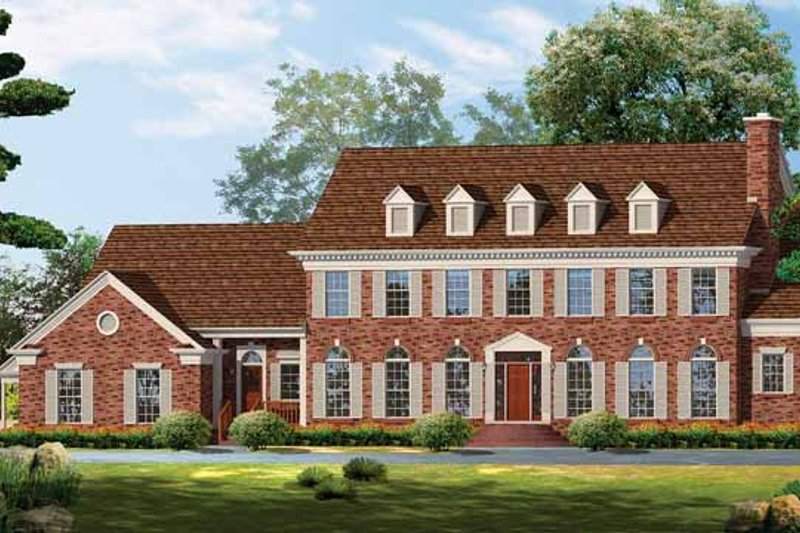 Dream House Plan - Classical Exterior - Front Elevation Plan #72-857