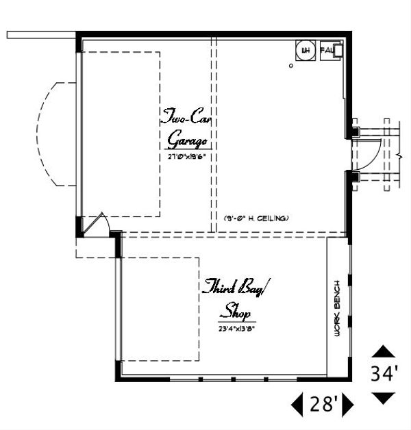 Craftsman Floor Plan - Main Floor Plan #487-3