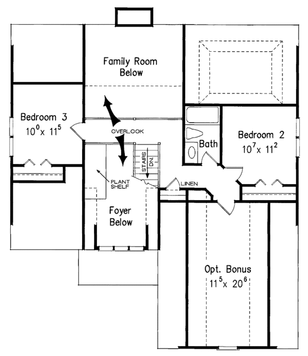 Home Plan - Country Floor Plan - Upper Floor Plan #927-730