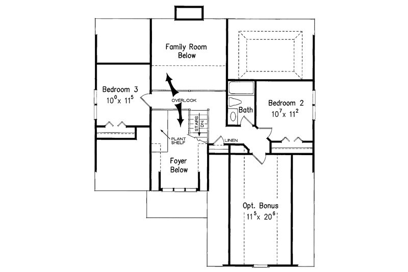 Home Plan - Floor Plan - Upper Floor for Country House Plan #927-730 - 3 bed, 2.5 bath