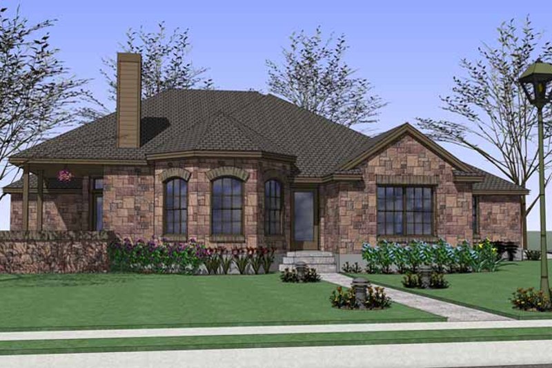 Home Plan - Country Exterior - Front Elevation Plan #120-207