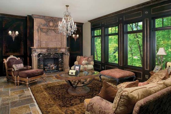 Interior - Family Room for Tudor House Plan #928-61 - 3 bed, 3 bath