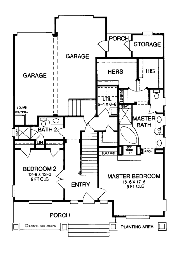 House Plan Design - Contemporary Floor Plan - Main Floor Plan #952-111