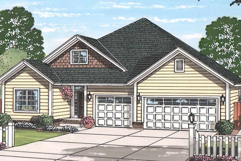 Dream House Plan - Exterior - Front Elevation 3 for Country House Plan #513-2167 - 5 bed, 3 bath