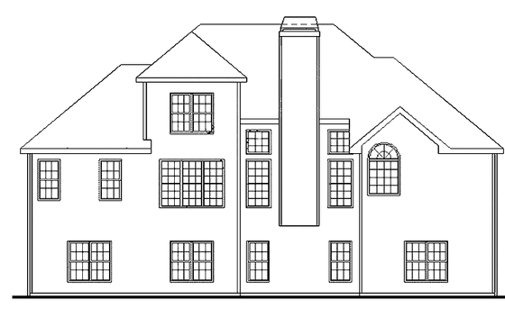 Exterior - Rear Elevation for Country House Plan #927-778 - 3 bed, 2.5 bath