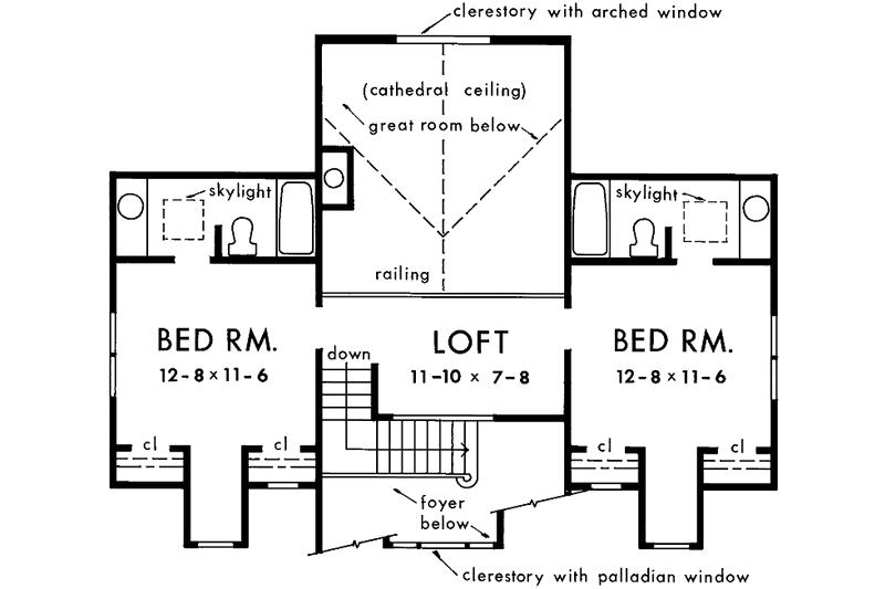 House Design - Floor Plan - Upper Floor for Country House Plan #929-156 - 4 bed, 3.5 bath