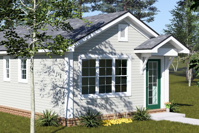 Dream House Plan - Exterior - Other Elevation 1 for Cottage House Plan #513-2434 - 1 bed, 1 bath