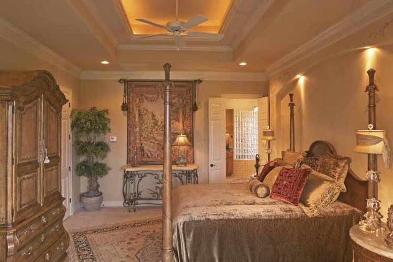 Dream House Plan - Interior - Master Bedroom for Mediterranean House Plan #952-196 - 4 bed, 4.5 bath