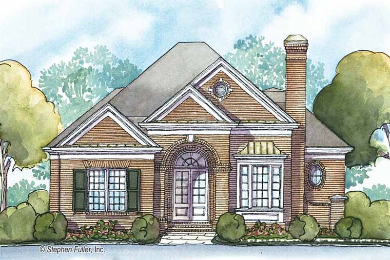 Home Plan - Exterior - Front Elevation 3 for Country House Plan #429-385 - 3 bed, 2 bath