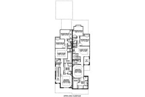Floor Plan - Upper Floor for European House Plan #141-216 - 4 bed, 3 bath