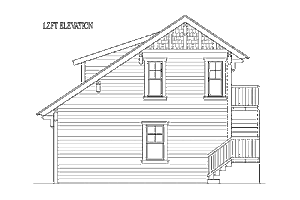 Exterior - Other Elevation for Craftsman House Plan #426-10 - 1 bed, 1 bath