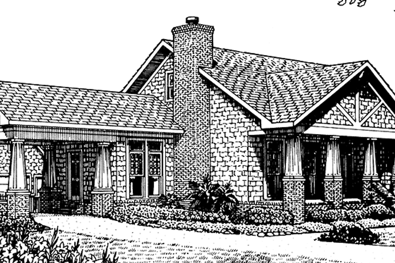 Home Plan - Country Exterior - Front Elevation Plan #306-127