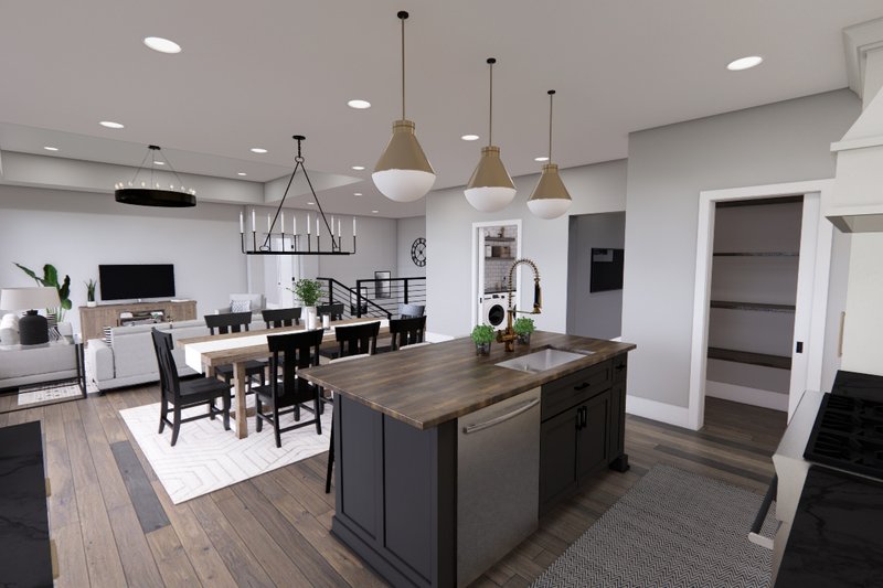 Home Plan - Interior - Kitchen 1 for Farmhouse House Plan #51-1327 - 3 bed, 2.5 bath