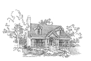 Country Exterior - Front Elevation Plan #929-290