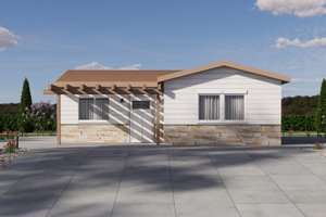 Ranch Exterior - Front Elevation Plan #1106-153
