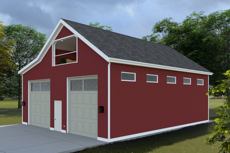 House Design - Exterior - Other Elevation 2 for Barndominium House Plan #1060-227, 0.5 bath