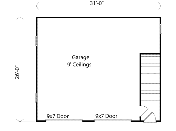 Home Plan - Traditional Floor Plan - Main Floor Plan #22-460