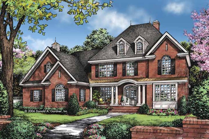 Dream House Plan - Traditional Exterior - Front Elevation Plan #929-828