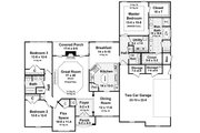 European Style House Plan - 3 Beds 2.5 Baths 2350 Sq/Ft Plan #21-223 