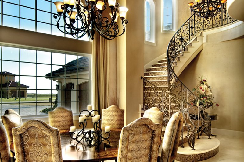 Architectural House Design - Interior - Dining Room for Mediterranean House Plan #930-442 - 5 bed, 6 bath