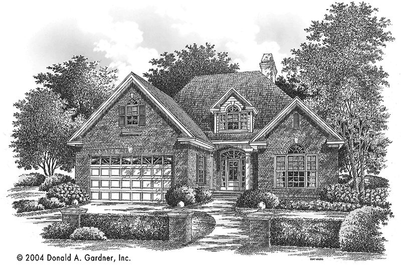 House Plan Design - Traditional Exterior - Front Elevation Plan #929-717
