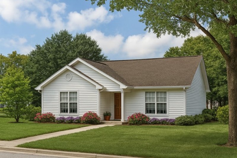 Architectural House Design - Country Exterior - Front Elevation Plan #17-2748