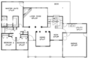 Adobe / Southwestern Style House Plan - 2 Beds 2 Baths 1592 Sq/Ft Plan #60-862 