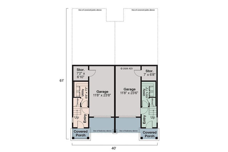 Home Plan - Floor Plan - Lower Floor for Craftsman House Plan #124-1473 - 6 bed, 4.5 bath