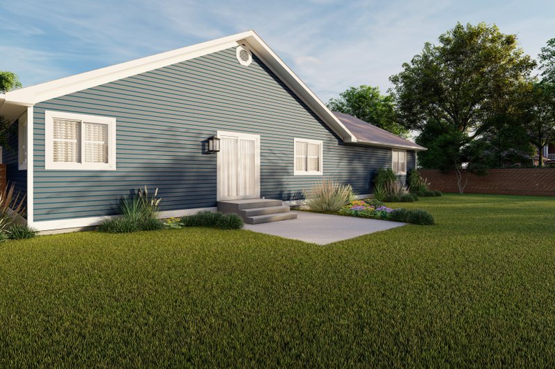 Dream House Plan - Exterior - Rear Elevation 1 for Traditional House Plan #1060-194 - 3 bed, 2 bath