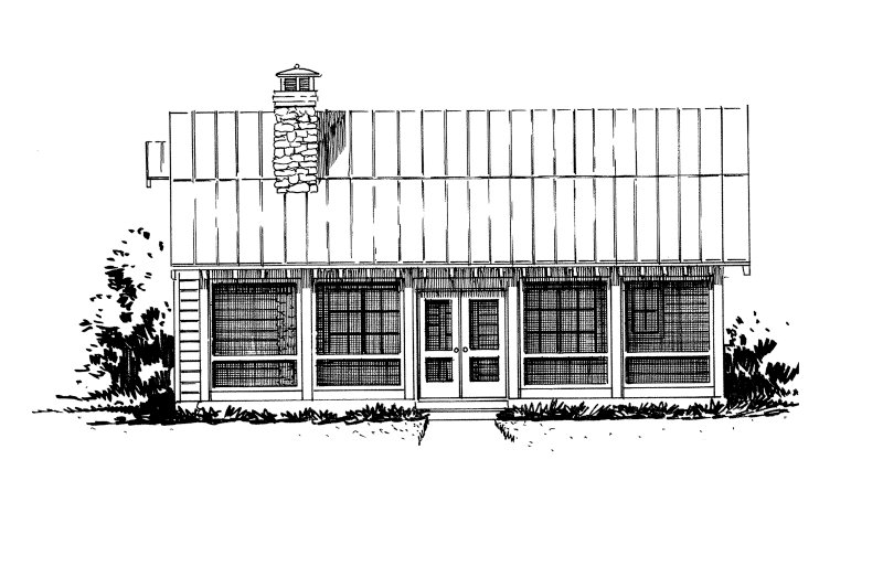 Dream House Plan - Exterior - Front Elevation 5 for Cabin House Plan #942-34 - 3 bed, 0 bath