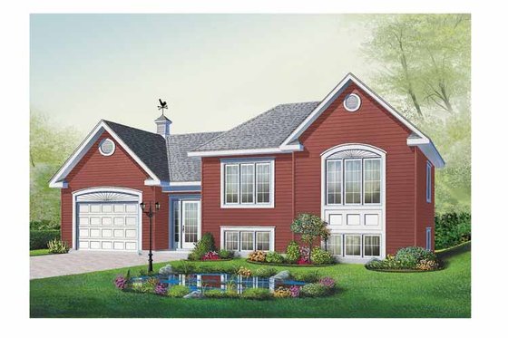 Exterior - Front Elevation 3 for Traditional House Plan #23-2402 - 2 bed, 1 bath