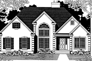 Architectural House Design - Traditional Exterior - Front Elevation Plan #1053-22