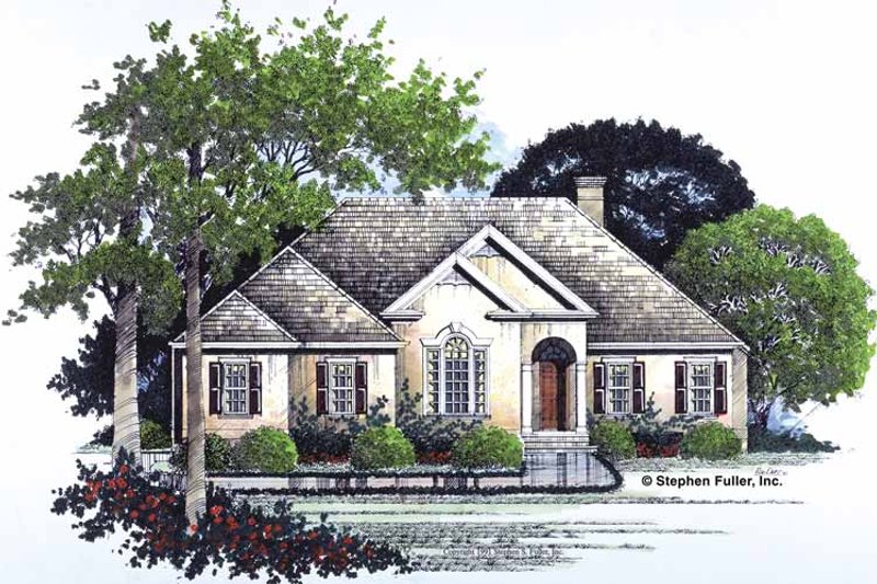 House Plan Design - Country Exterior - Front Elevation Plan #429-77