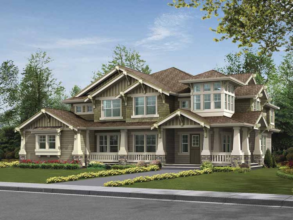 Craftsman Style House  Plan  5 Beds 4 Baths 4385 Sq Ft  Craftsman Style House  Plan  5 Beds 4 Baths 4385 Sq Ft