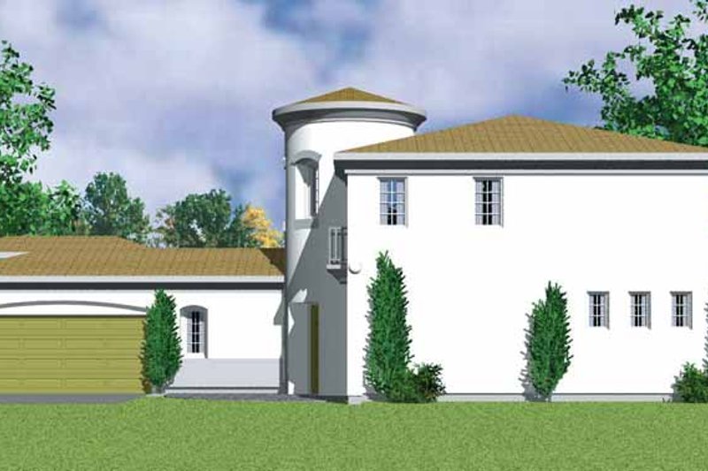 Architectural House Design - Exterior - Other Elevation for Mediterranean House Plan #72-1123 - 3 bed, 2.5 bath