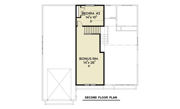 Barndominium Floor Plan - Upper Floor Plan #1070-247