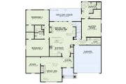 European Style House Plan - 3 Beds 2 Baths 2099 Sq/Ft Plan #17-2257 