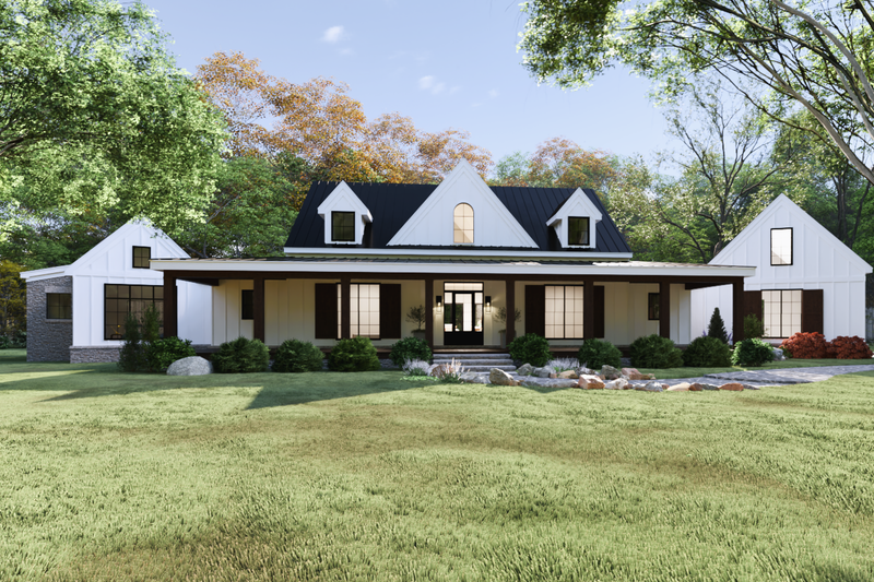 Home Plan - Exterior - Front Elevation 3 for Farmhouse House Plan #1094-25 - 5 bed, 5.5 bath